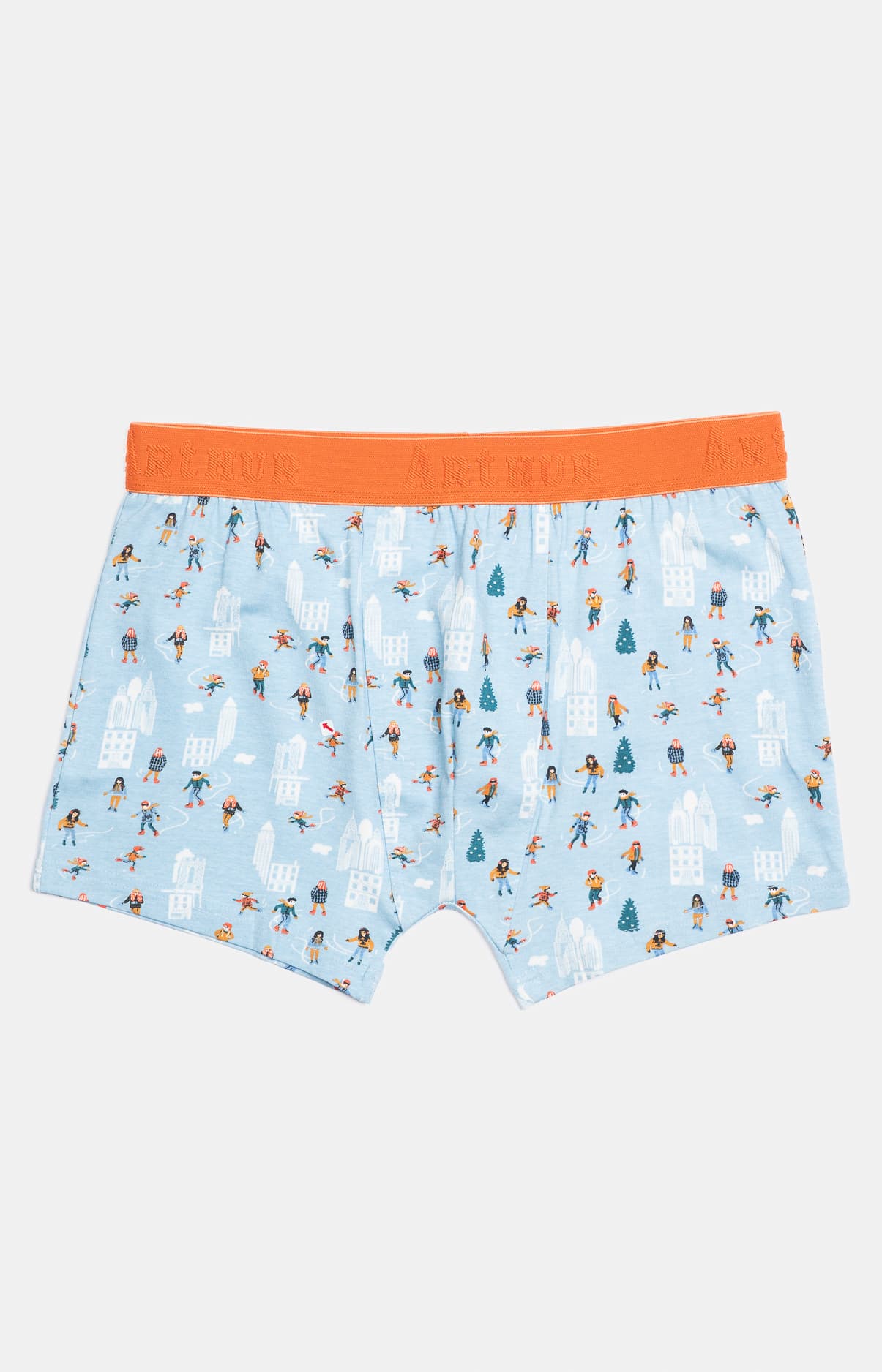 arthur-bob-matin-glace-boxer-homme-ciel-s-xxl-coton image 3