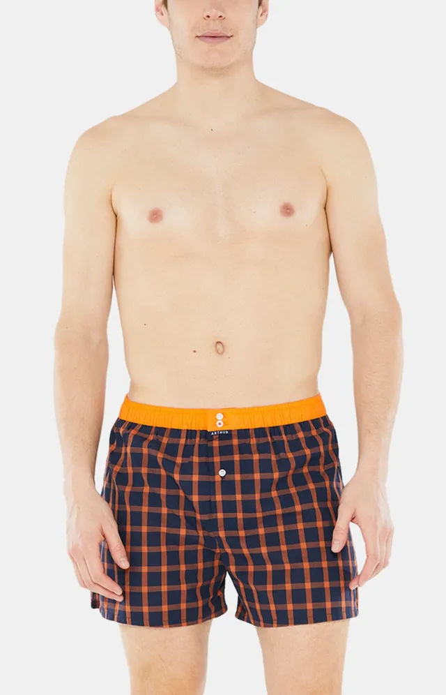arthur-le-club-cale-on-991-marine-carreaux-coton-bio image 1