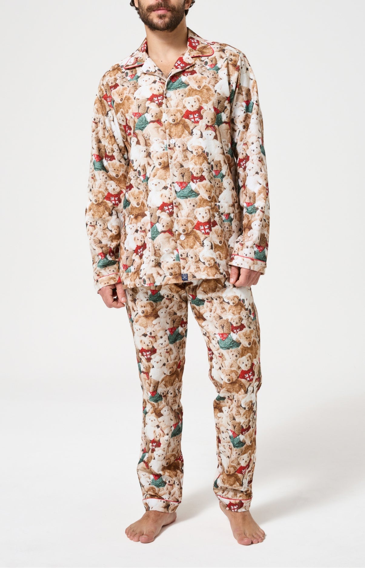 arthur-bob-pyjama-monsieur-teddy-pilou-brun-homme image 1