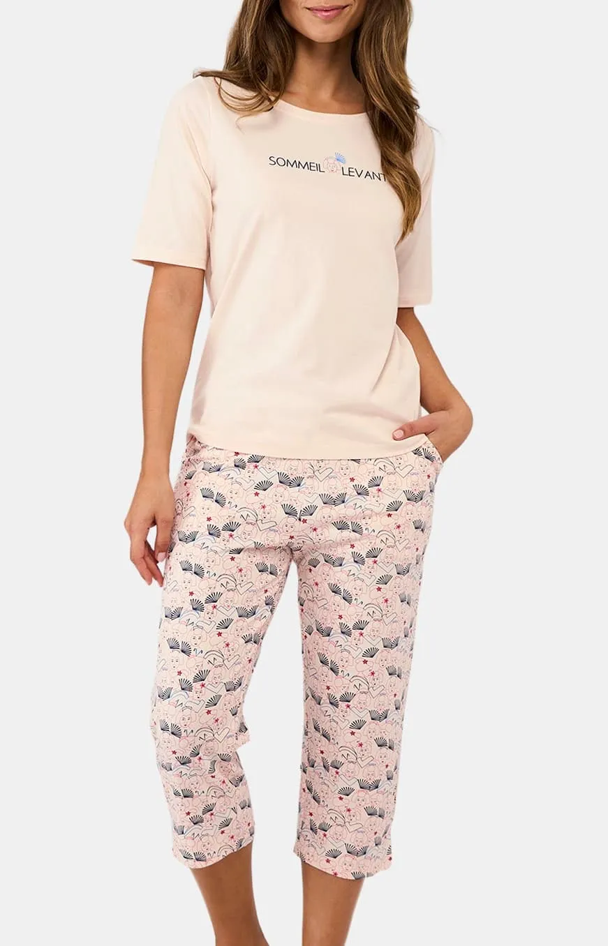 arthur-bob-sommeil-levant-pyjama-corsaire-poudre-coton-bio image 1