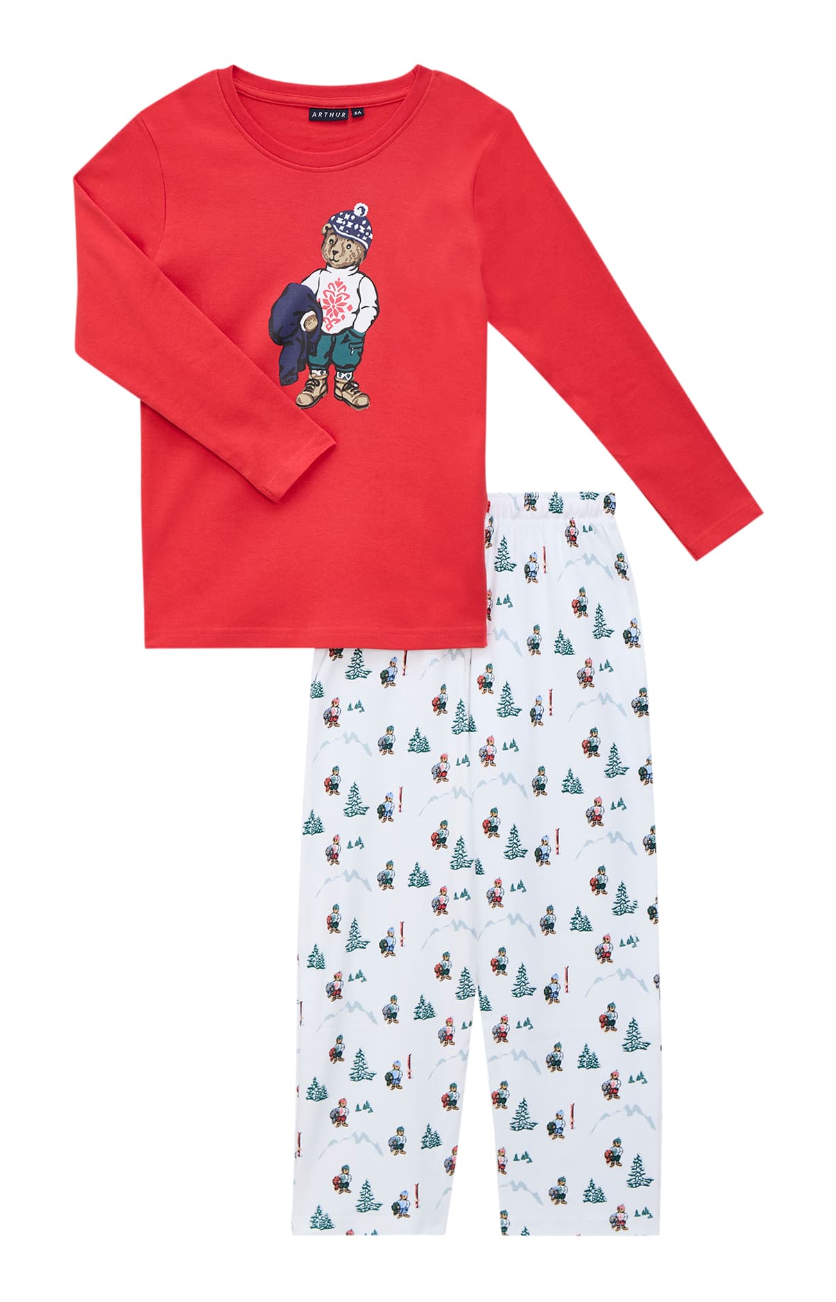 arthur-bob-mount-pyjama-enfant-blanc-coton-manches-longues image 3