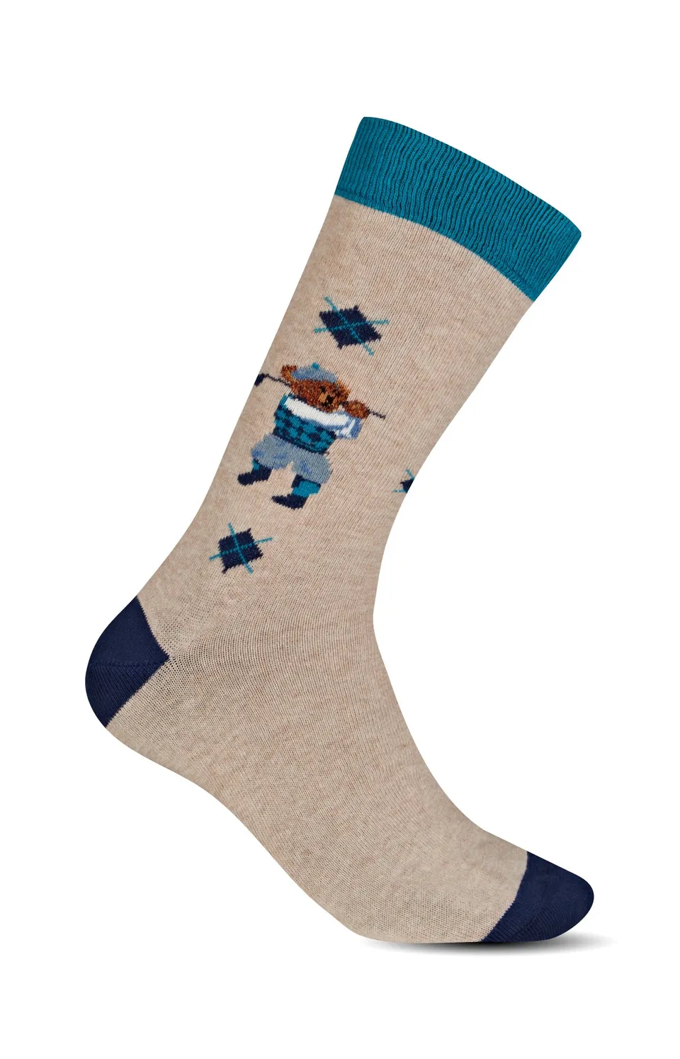 arthur-bob-chaussettes-teddy-golf-chaussettes-beige-40-46 image 1
