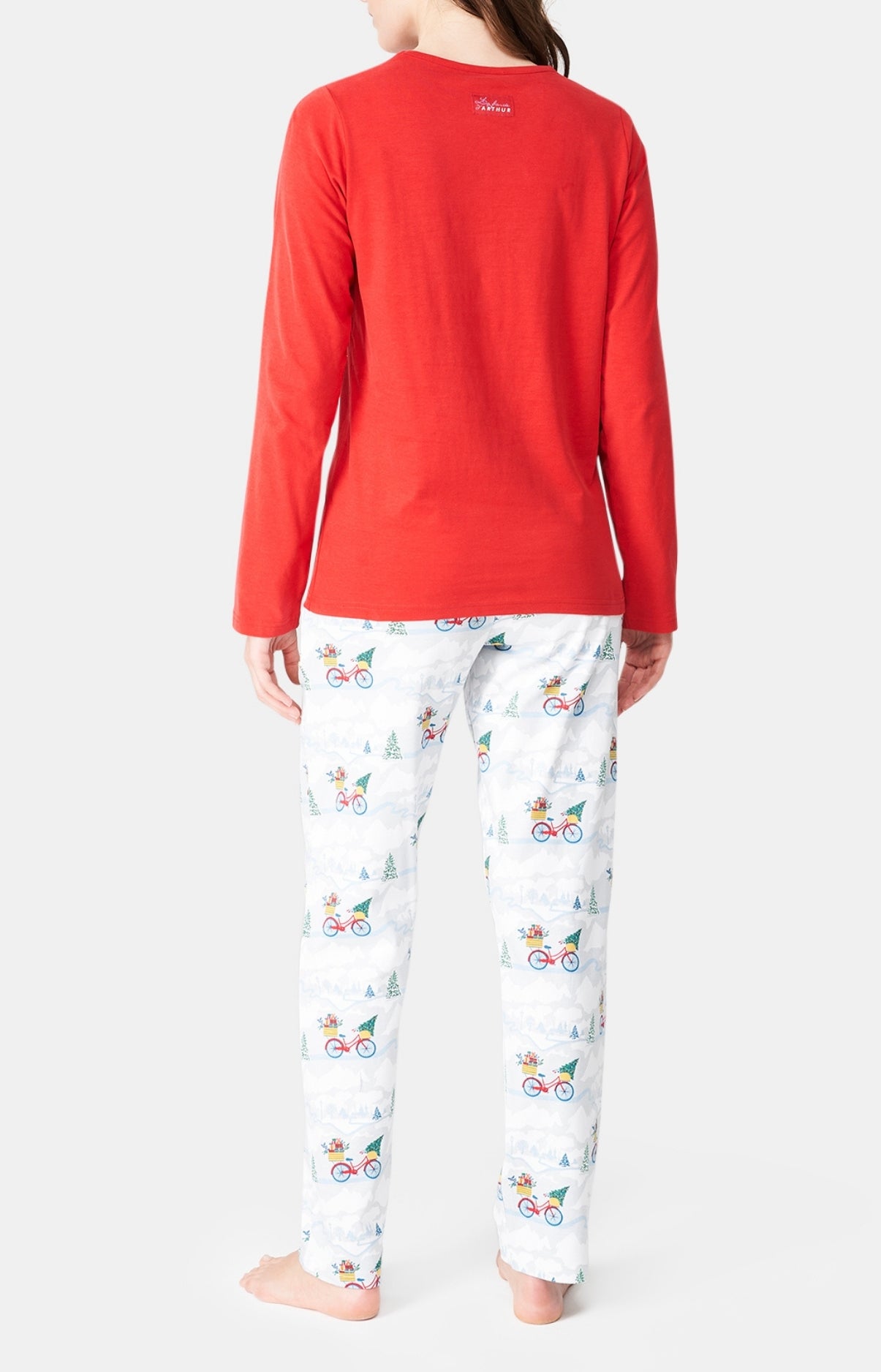 arthur-bob-pyjama-femme-hotte-montagne-blanc-coton-bio image 5