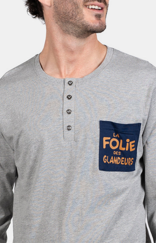 arthur-bob-glandeurs-pyjama-homme-coton-marine image 2
