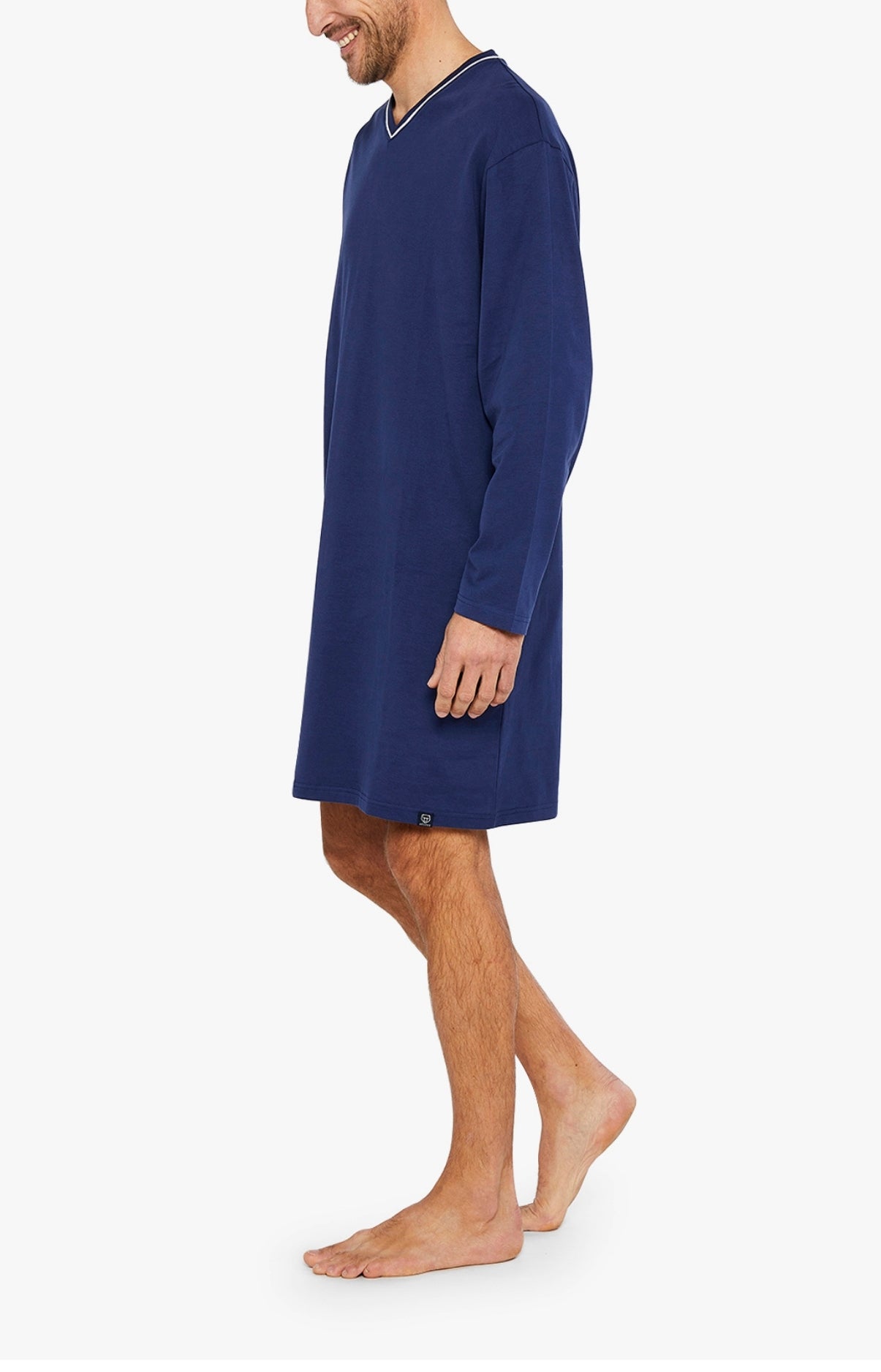 arthur-bob-lewis-maxi-chemise-de-nuit-marine-tu-coton-bio image 4