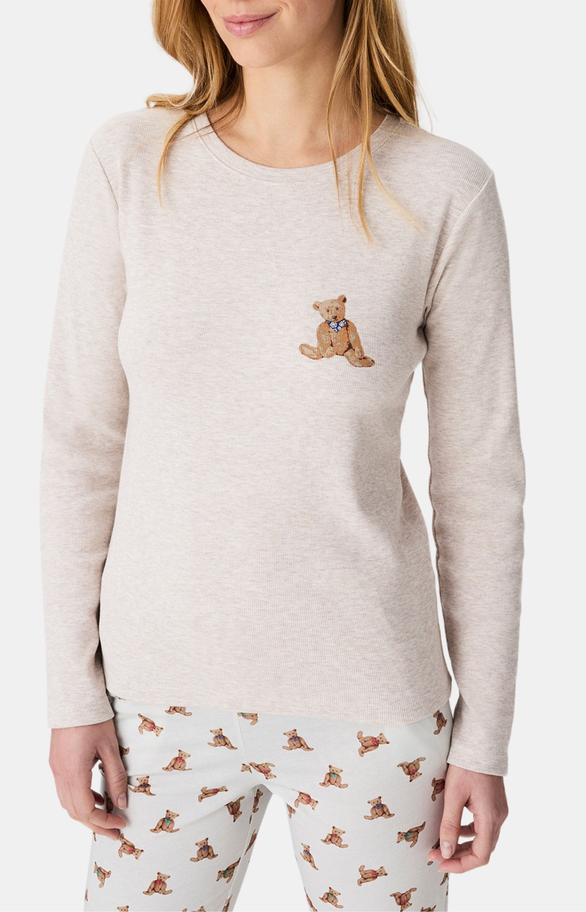 arthur-bob-old-teddy-pyjama-femme-ivoire image 2