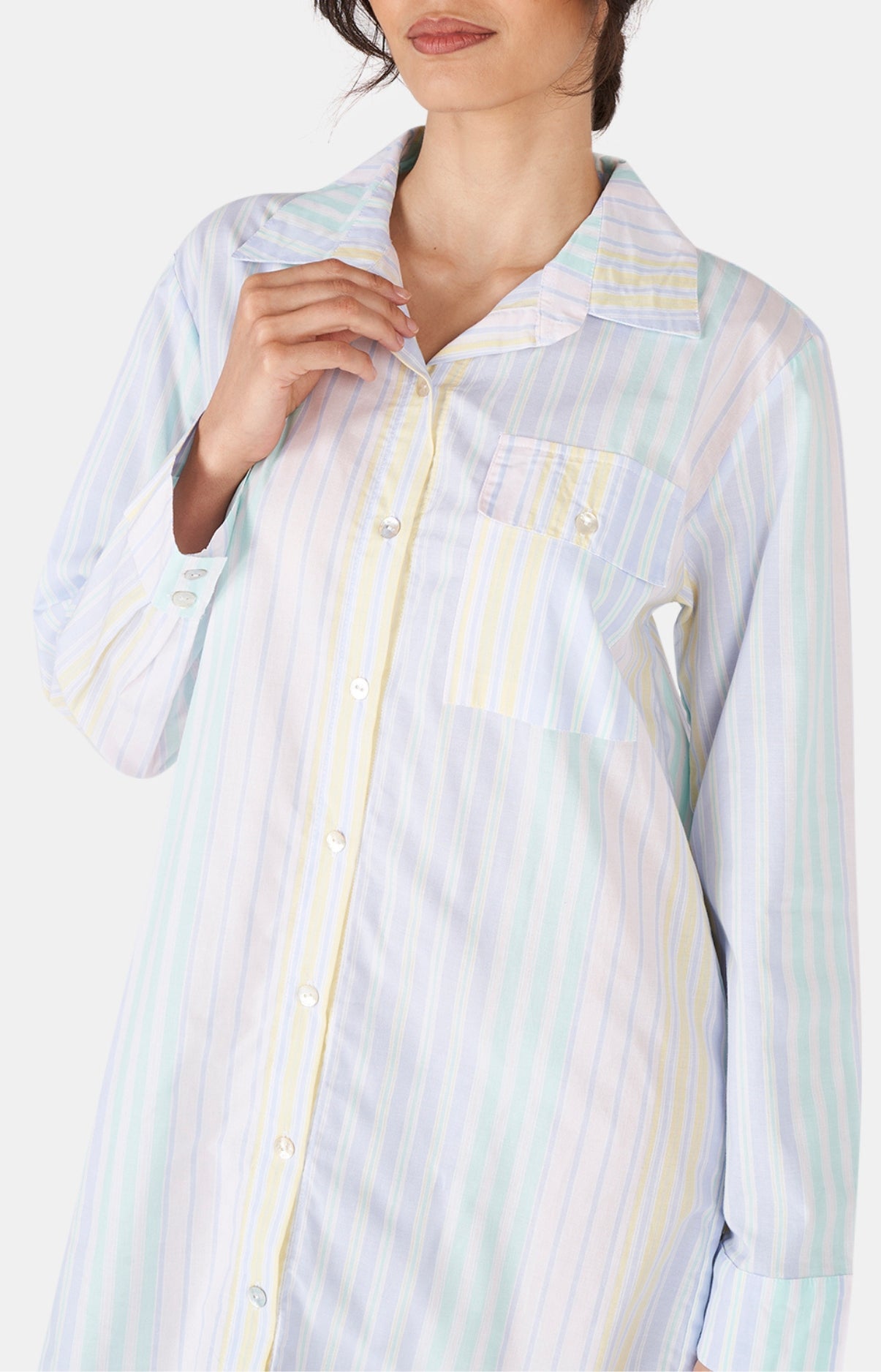 arthur-bob-dolce-vita-robe-chemise-multicolore-rayures image 4