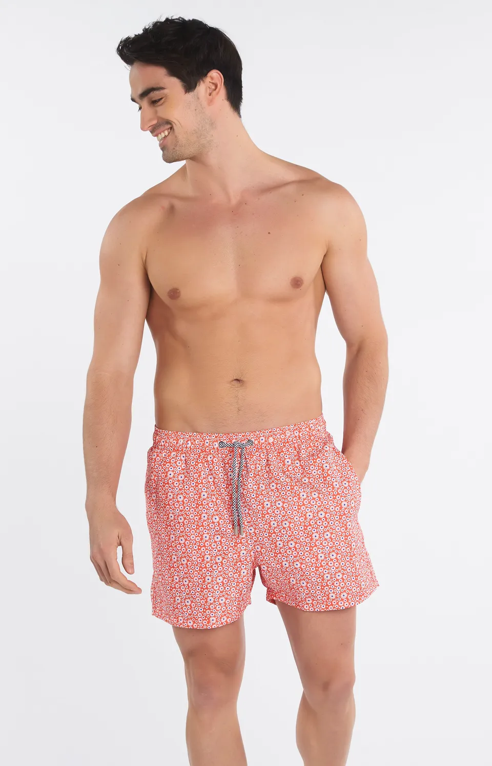 arthur-bob-marguerite-short-de-bain-homme-rouge image 1