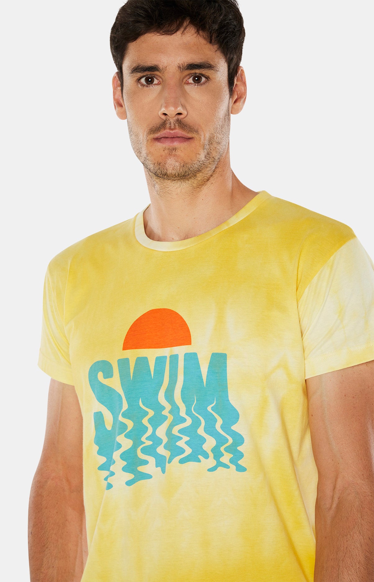 arthur-bob-tee-shirt-swim-jaune-homme-coton-bio image 2
