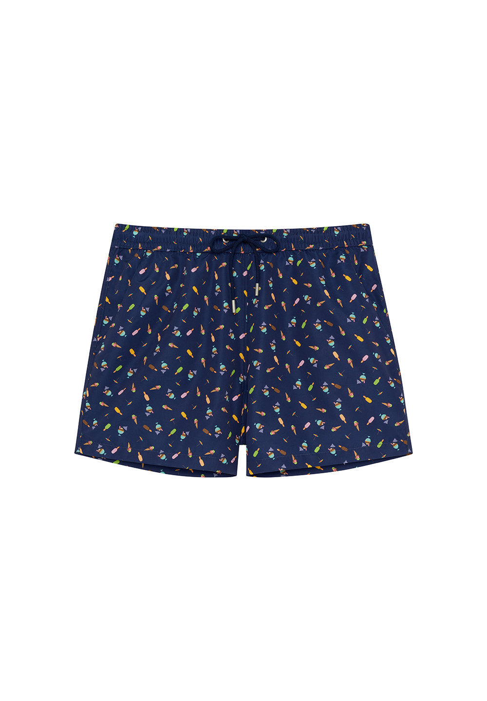 hom-h-fresh-summer-beach-short-de-bain-navy-print-glaces image 1