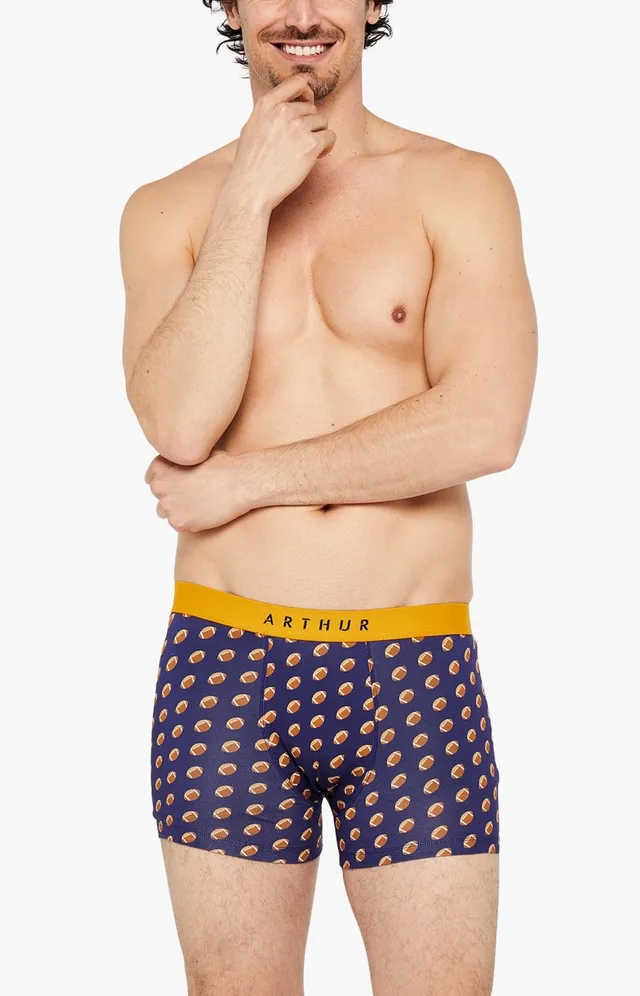 arthur-bob-rugby-boxer-homme-coton-bio-marine image 1