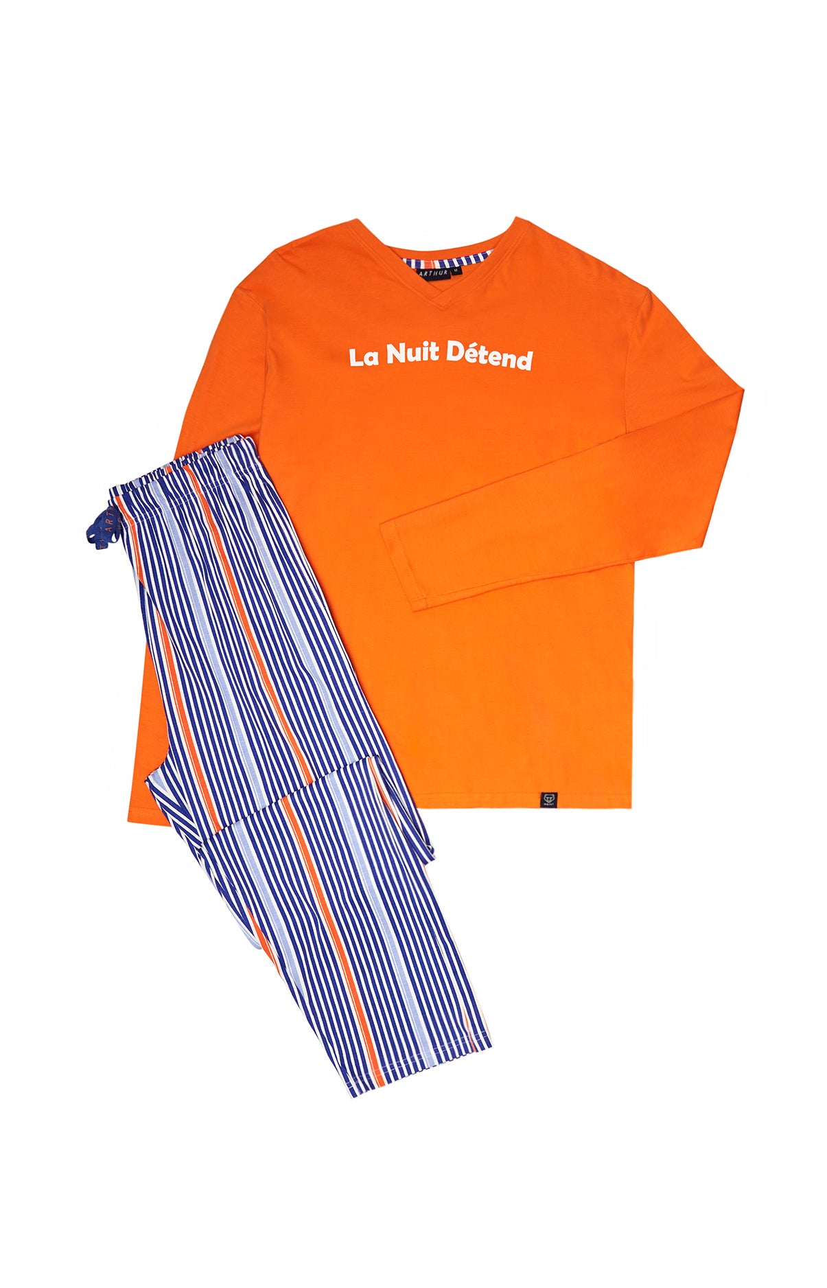 arthur-la-nuit-d-tend-pyjama-coton-bio-multicolore image 3