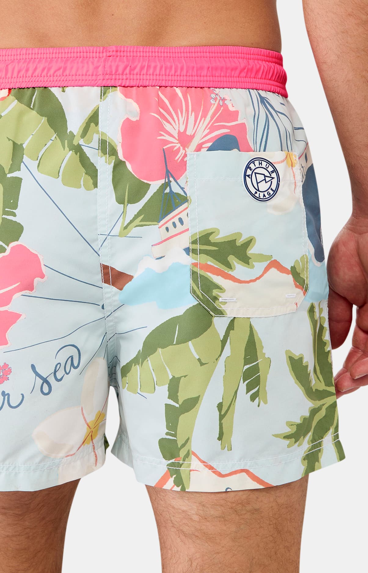 arthur-bob-short-de-bain-homme-island-multicolore image 6
