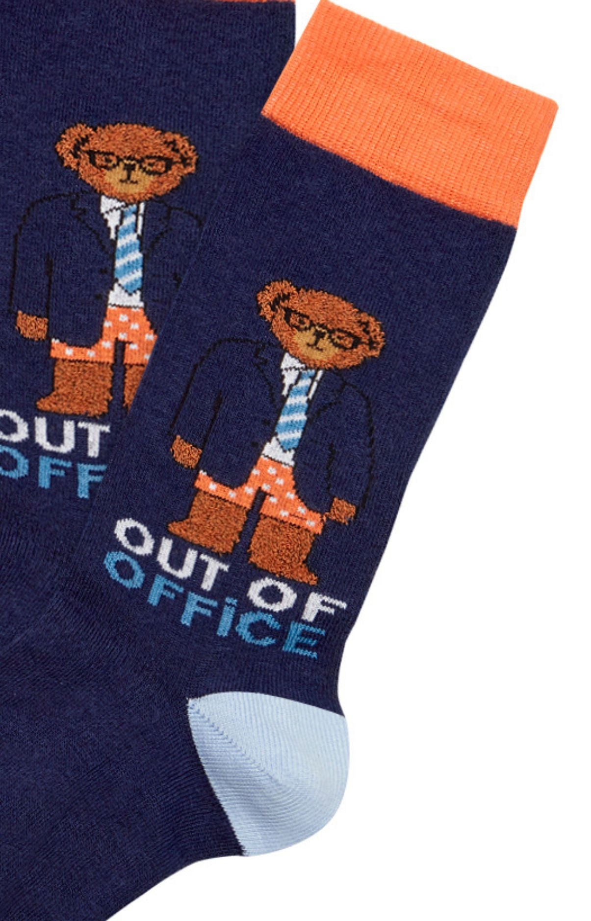 arthur-bob-teddy-chaussettes-coton-bio-homme-marine-40-46 image 2