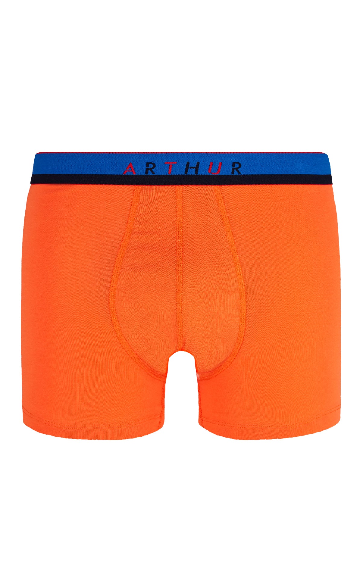 arthur-bob-boxer-slipp-uni-boxer-homme-coton-bio-orange image 3