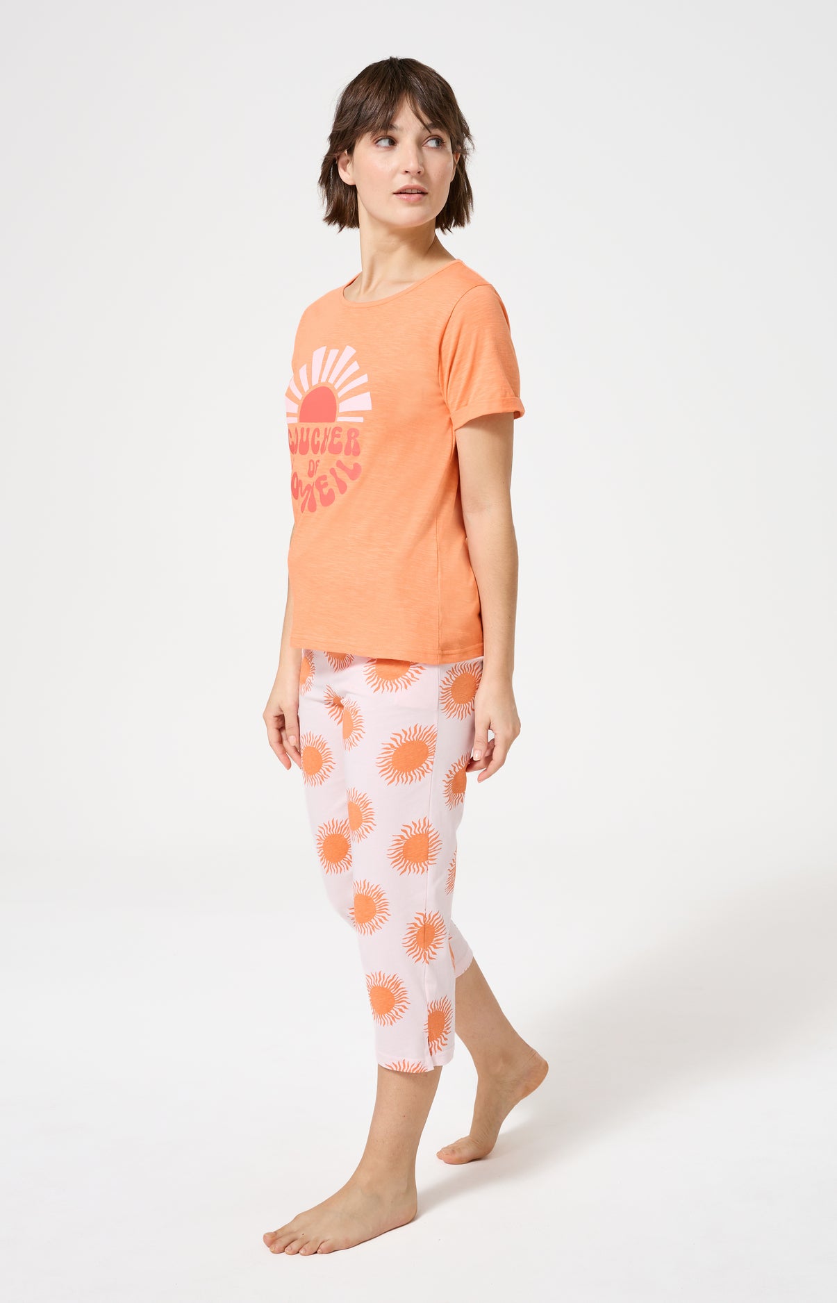 arthur-bob-coucher-de-sommeil-pyjama-abricot-coton-bio image 5