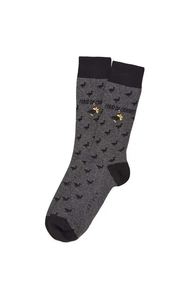 arthur-bob-colvert-chaussettes-homme-gris-coton-bio image 1
