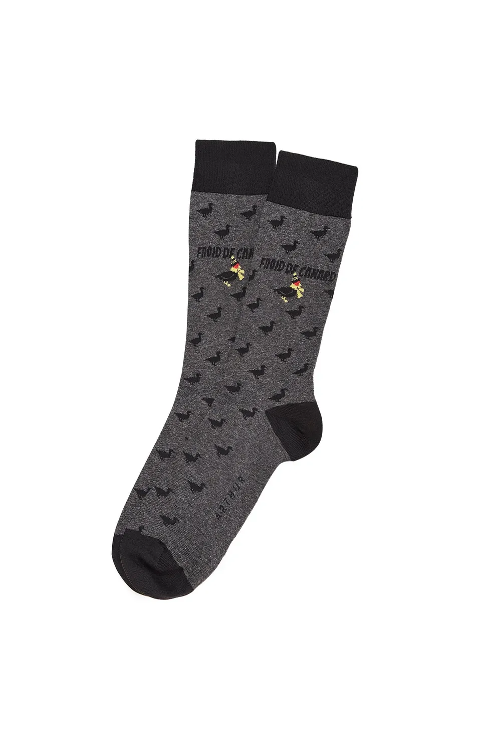 arthur-bob-colvert-chaussettes-homme-gris-coton-bio image 1