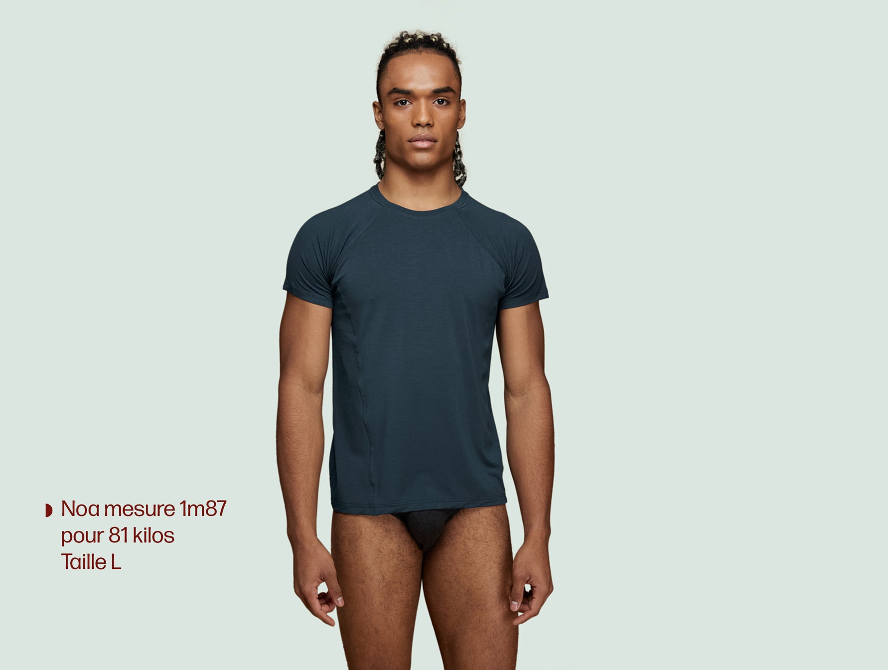 p-trone-t-shirt-manches-courtes-t-shirt-sport-ajust-noir-tencel image 8