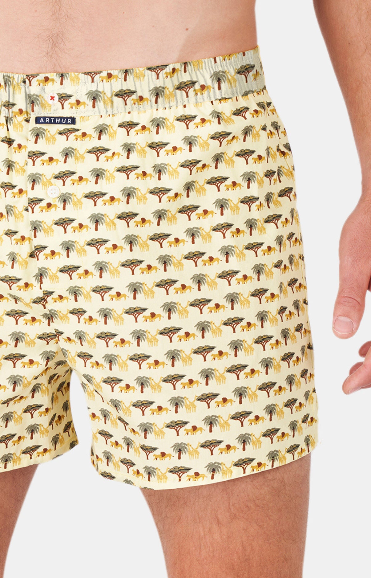 arthur-le-club-savane-cale-on-homme-jaune-coton image 1