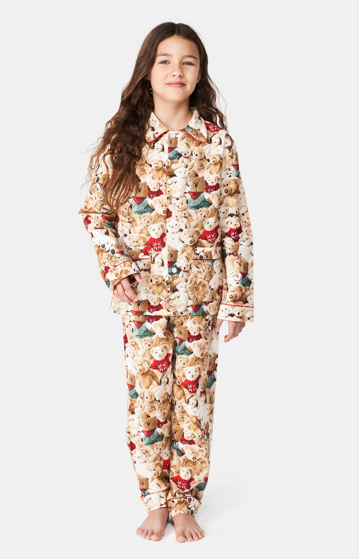 arthur-bob-teddy-pyjama-enfant-brun-coton-pilou image 4