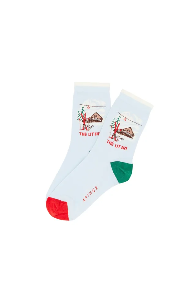 arthur-bob-th-lit-ski-chaussettes-coton-ciel image 1