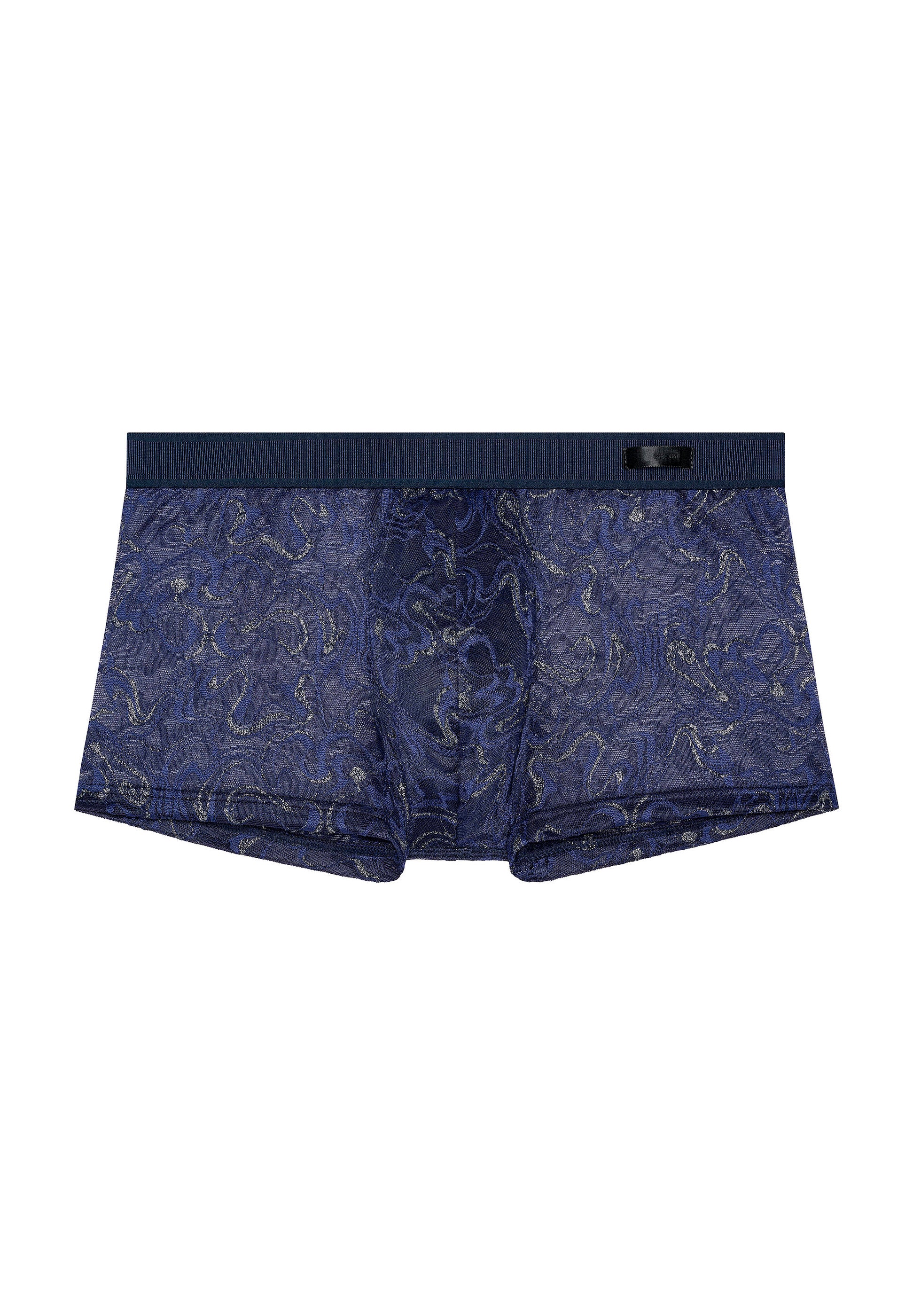 hom-temptation-purple-boxer-navy-dentelle image 1