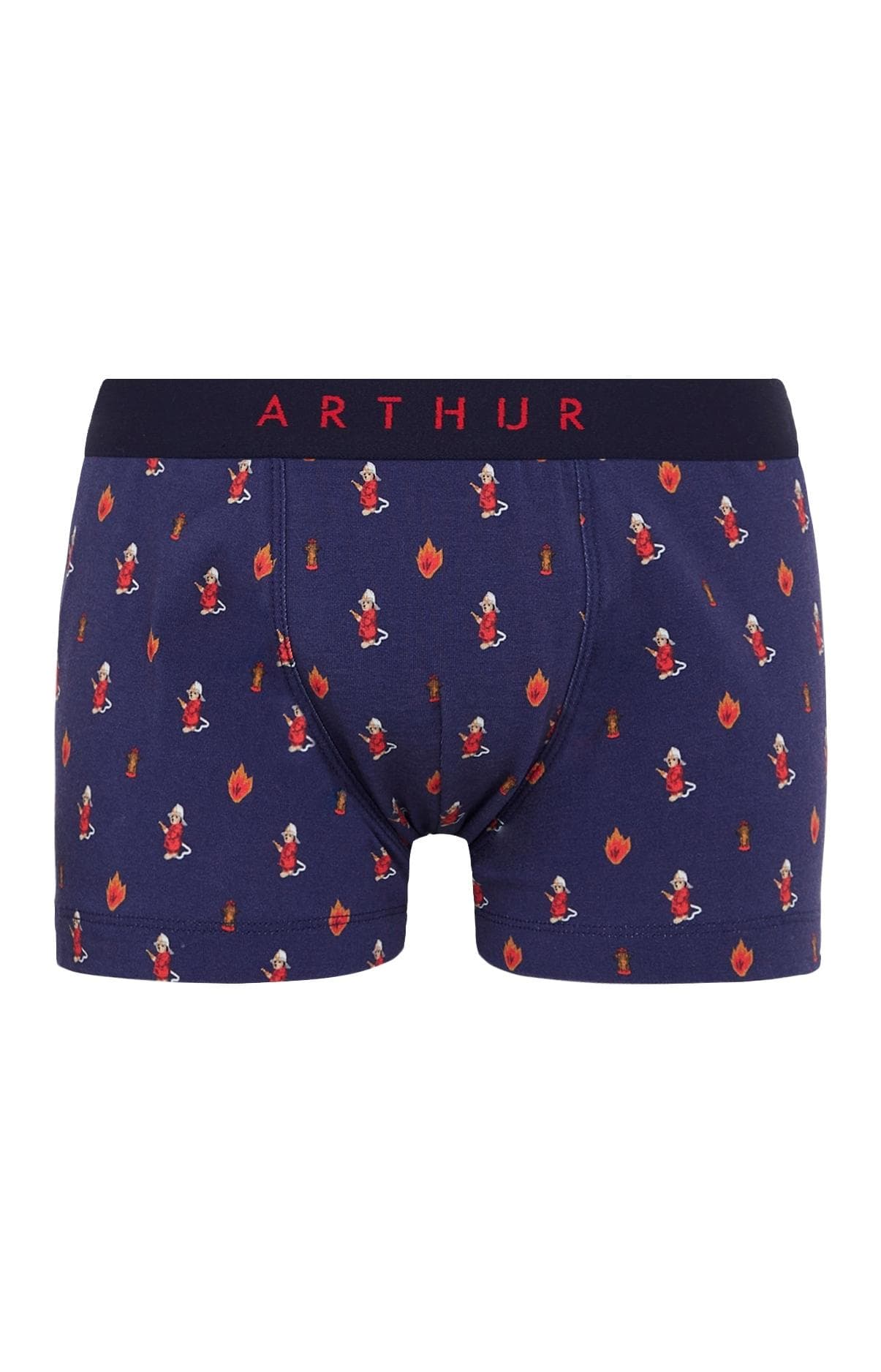 arthur-bob-boxer-enfant-coton-bio-on-fire-marine-6-8-ans image 2