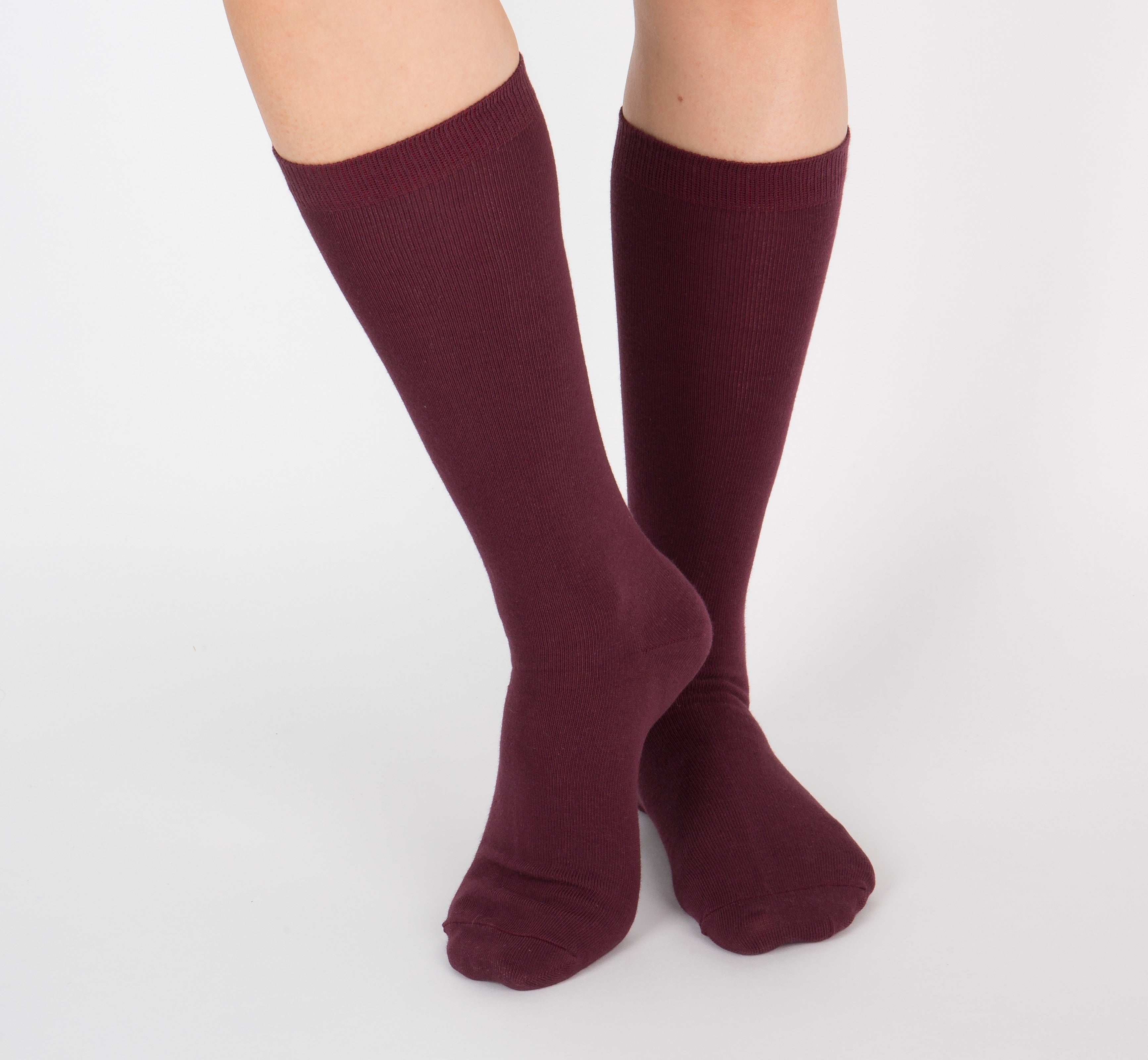 archiduchesse-de-ville-brigitte-chaussettes-bordeaux-coton image 6