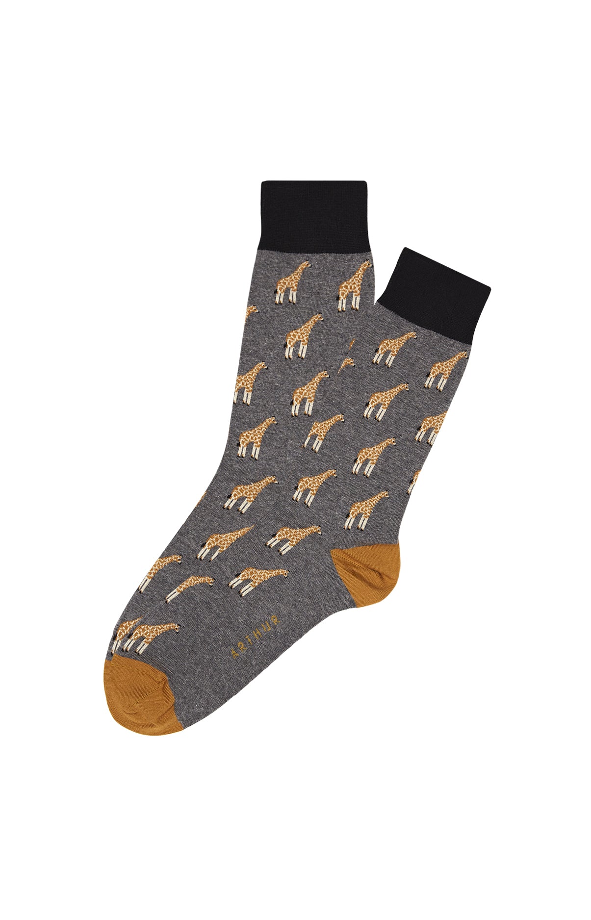 arthur-girafe-chaussettes-homme-gris-40-46 image 2