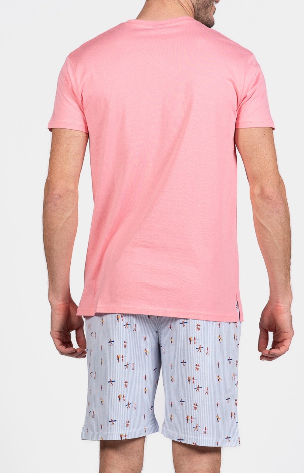 arthur-bob-surf-azur-pyjashort-homme-azur-coton image 6