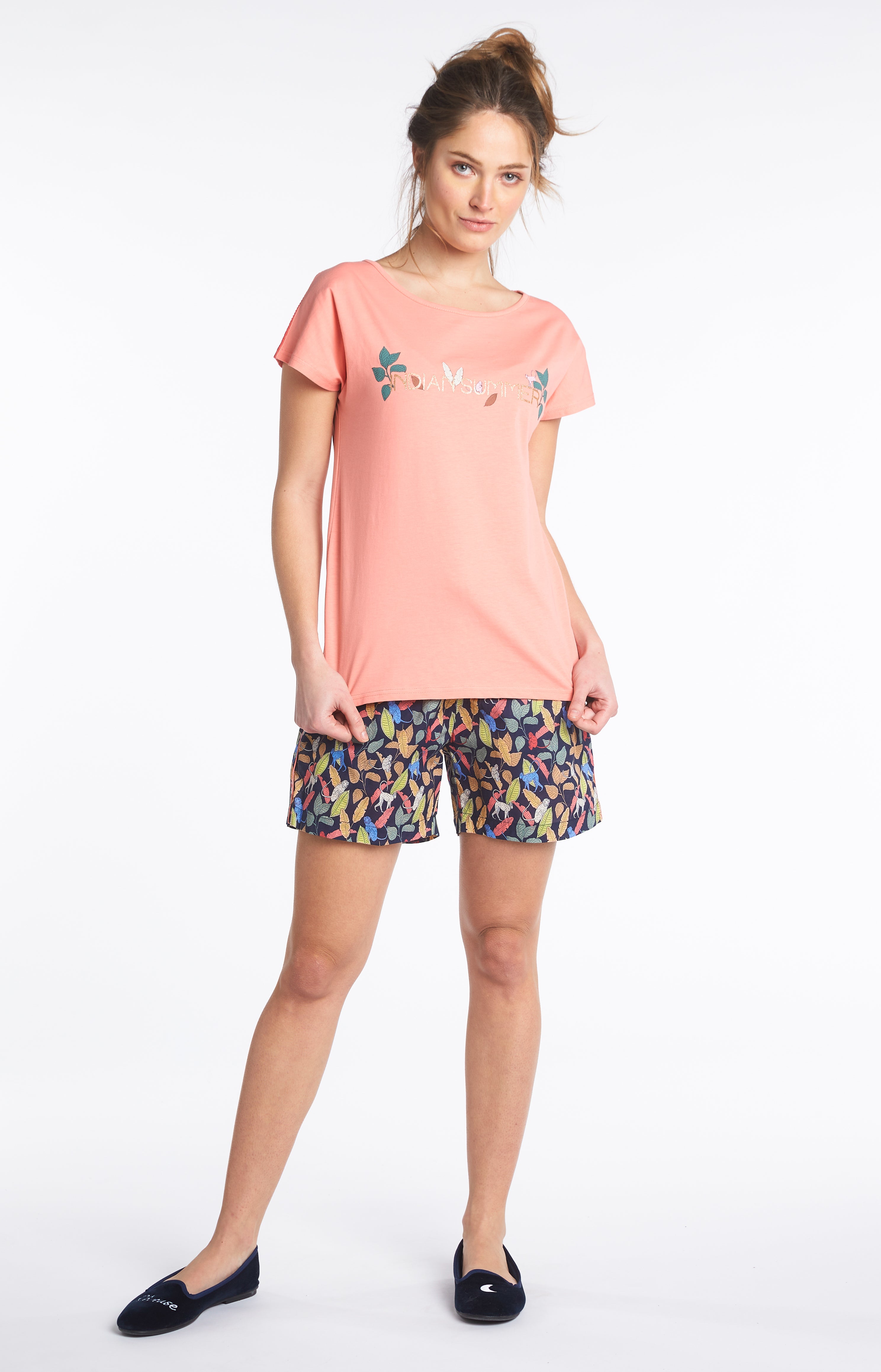 arthur-bob-fraise-tee-shirt-femme-uni-fraise image 1