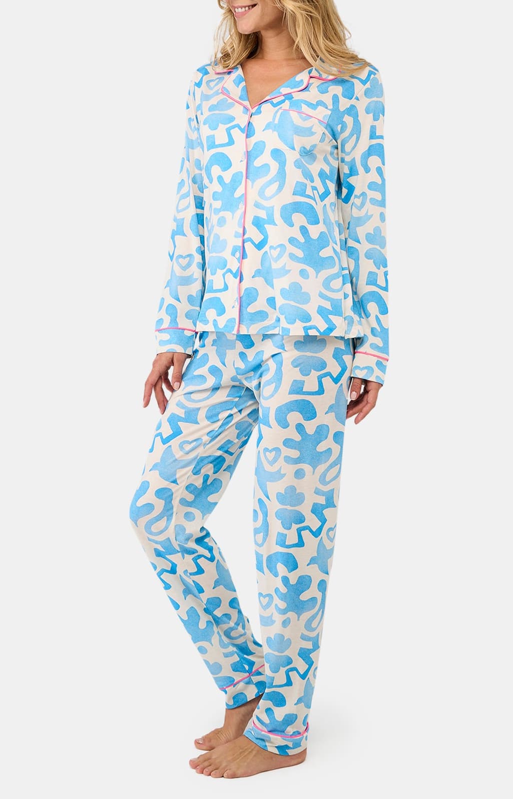 arthur-bob-matis-pyjama-femme-bleu-lyocell-coton image 5