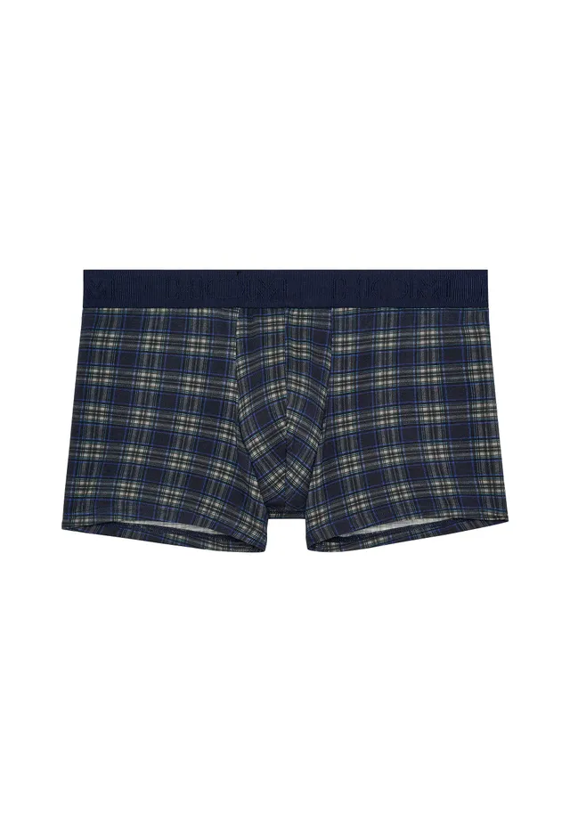 hom-funky-styles-sid-boxer-homme-navy-check-coton-modal image 1