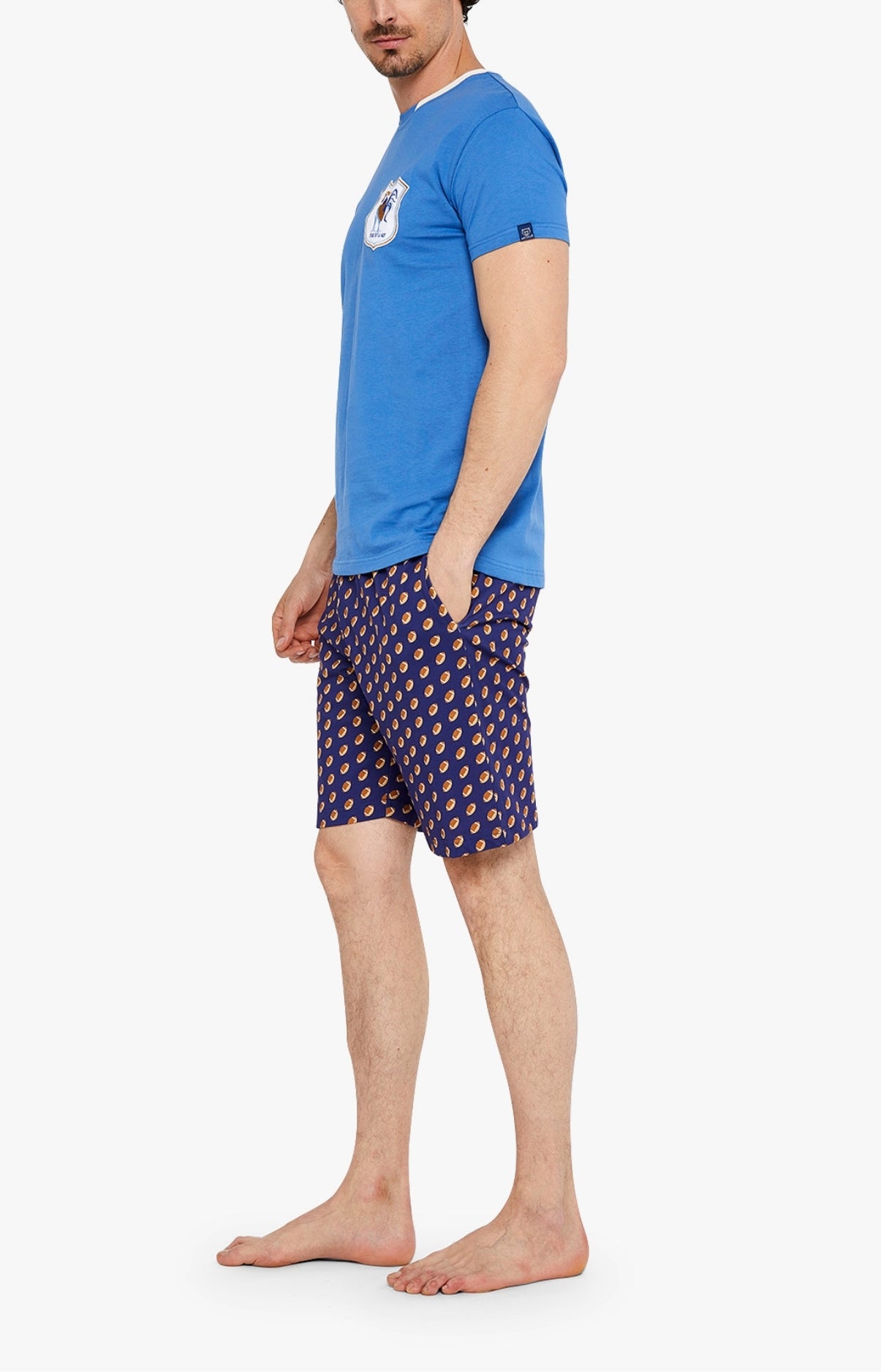 arthur-rugby-pyjashort-homme-coton-bio-marine-l image 4