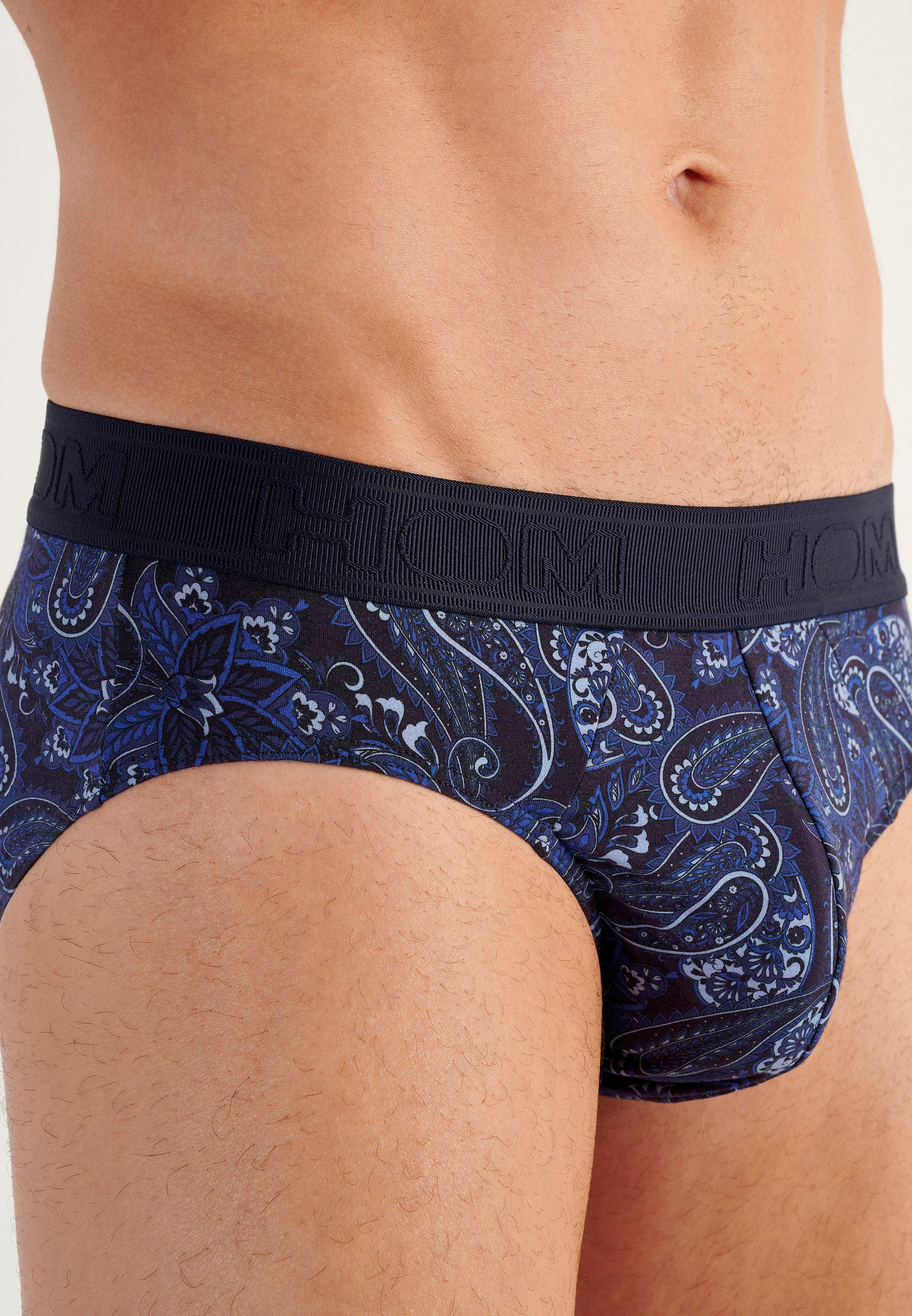 hom-temptation-bohemian-mini-slip-imprim-navy-coton-modal image 5