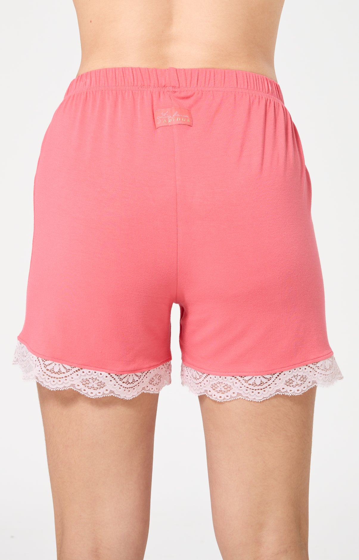 arthur-bob-short-ninon-corail-modal-dentelle-34-cm image 5