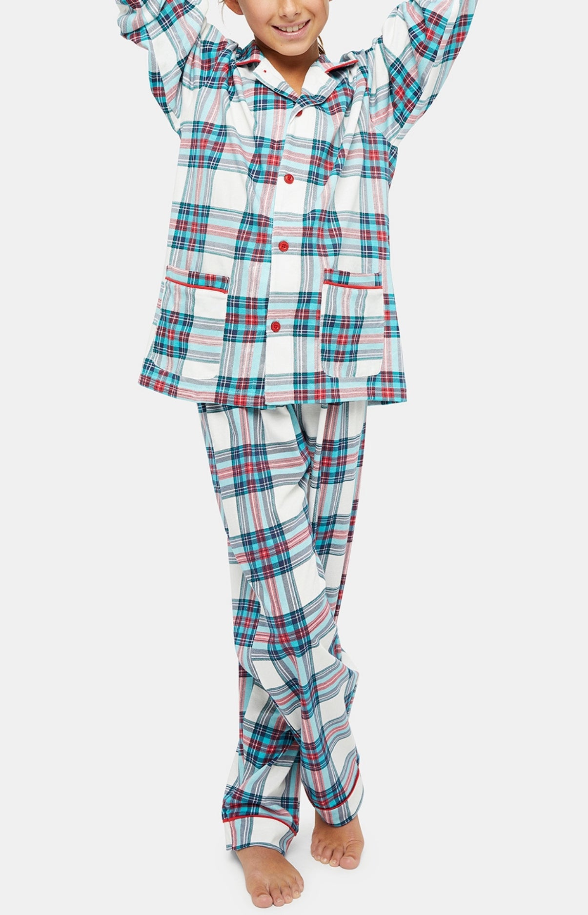 arthur-bob-honor-pyjama-enfant-ivoire-boutonn-coton image 1