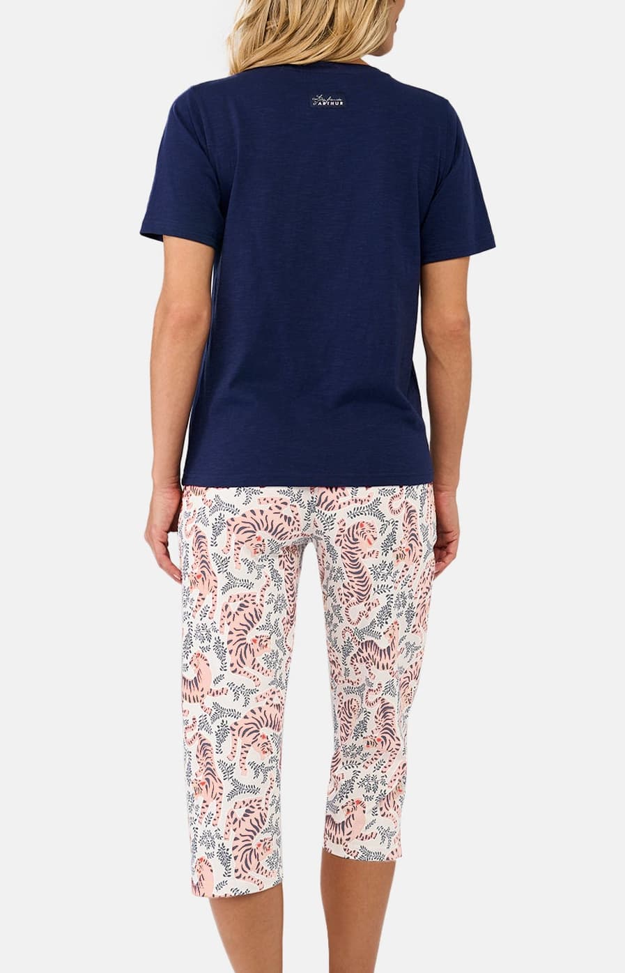 arthur-bob-tigre-pyjama-corsaire-coton-bio-blanc image 6