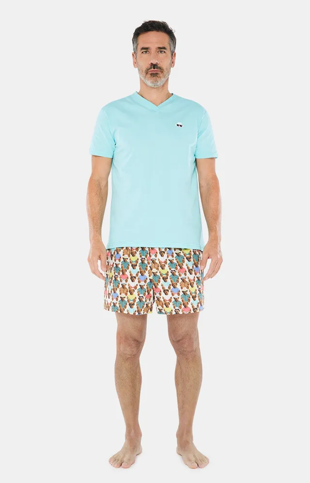 arthur-bob-pyjam-ricain-teddy-pyjama-homme-blanc-l-coton-bio image 1