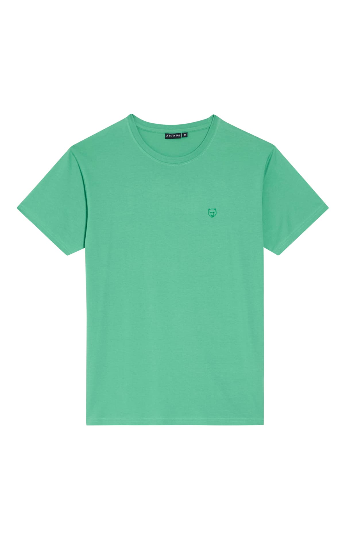 arthur-bob-tee-shirt-green-col-v-coton-bio image 3