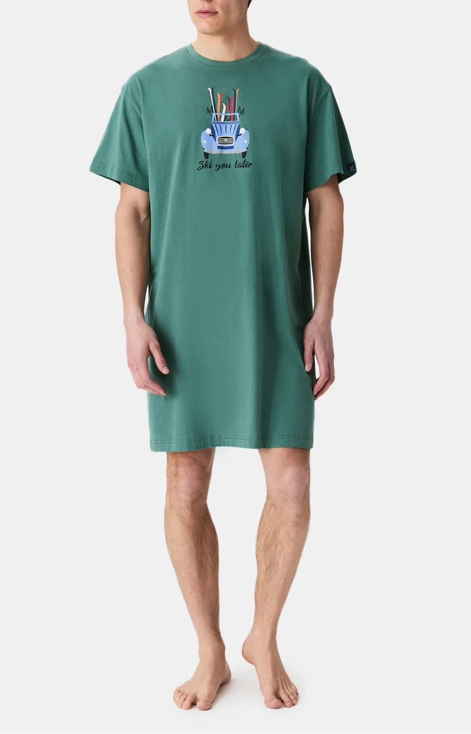 arthur-bob-ski-you-later-maxi-tee-shirt-vert image 1