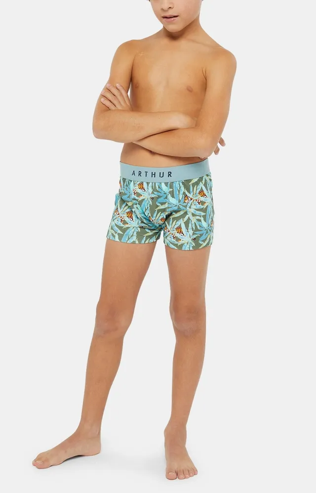 arthur-bob-tigre-boxer-enfant-kaki-coton-bio image 1