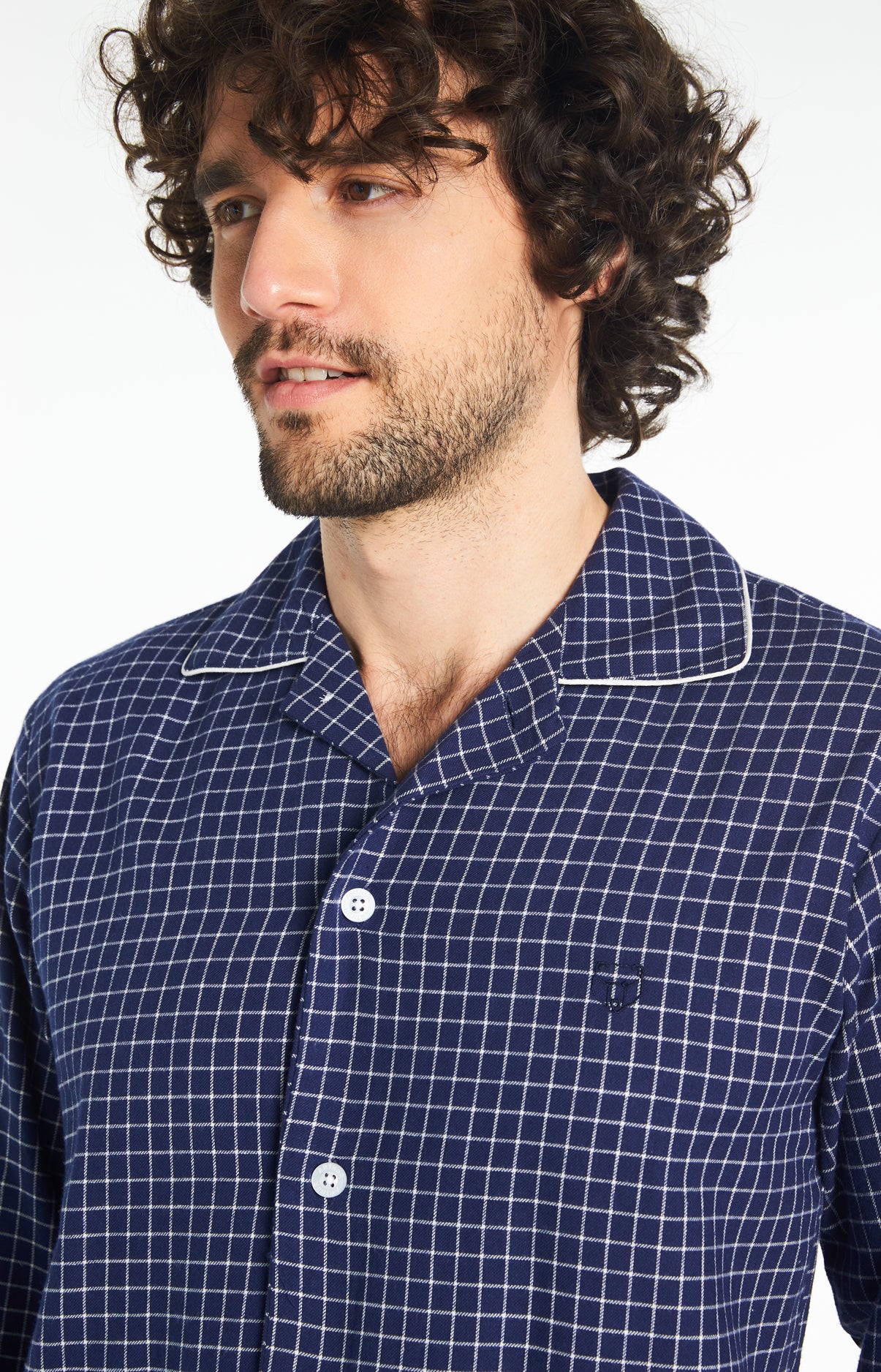 arthur-bob-pyjama-pilou-classique-homme-marine image 5