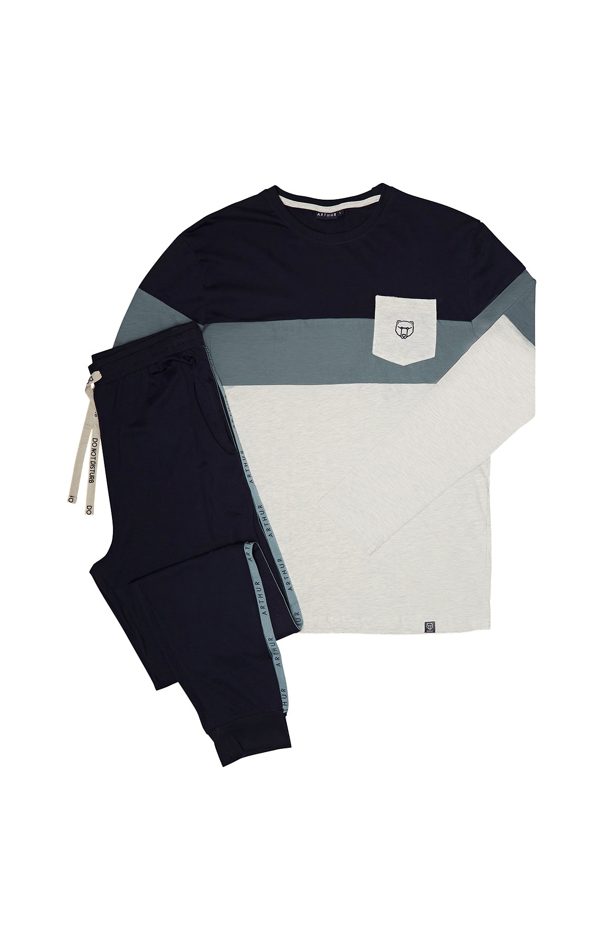 arthur-bob-pyjama-long-trio-pyjama-homme-coton-bio-carbone image 3