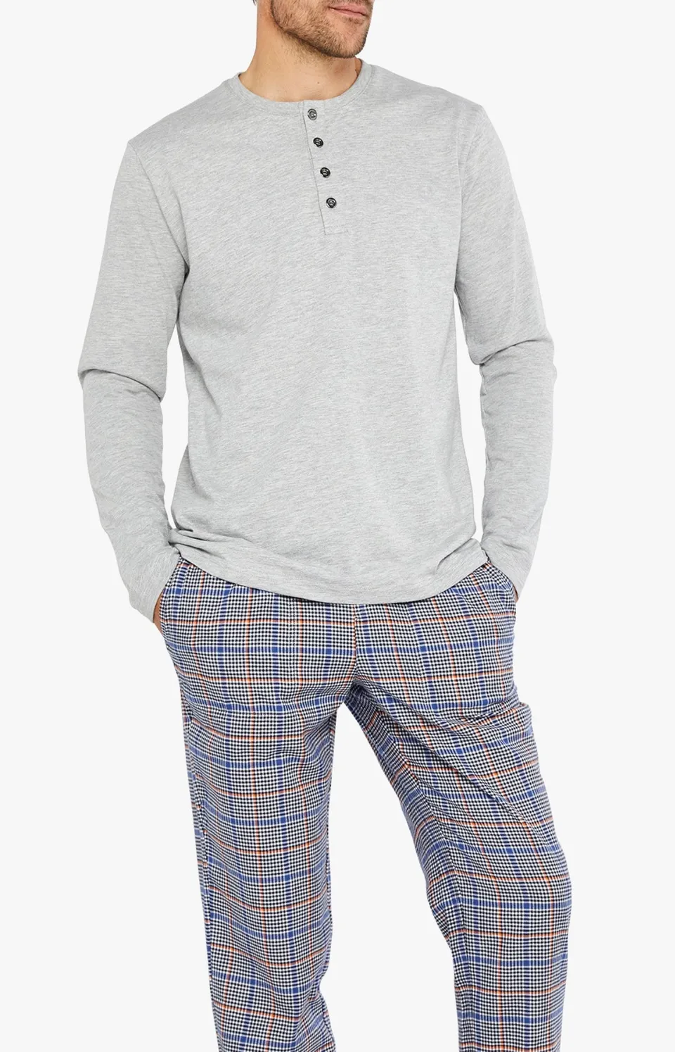 arthur-bob-gris-tee-shirt-homme-manches-longues-coton-bio image 1