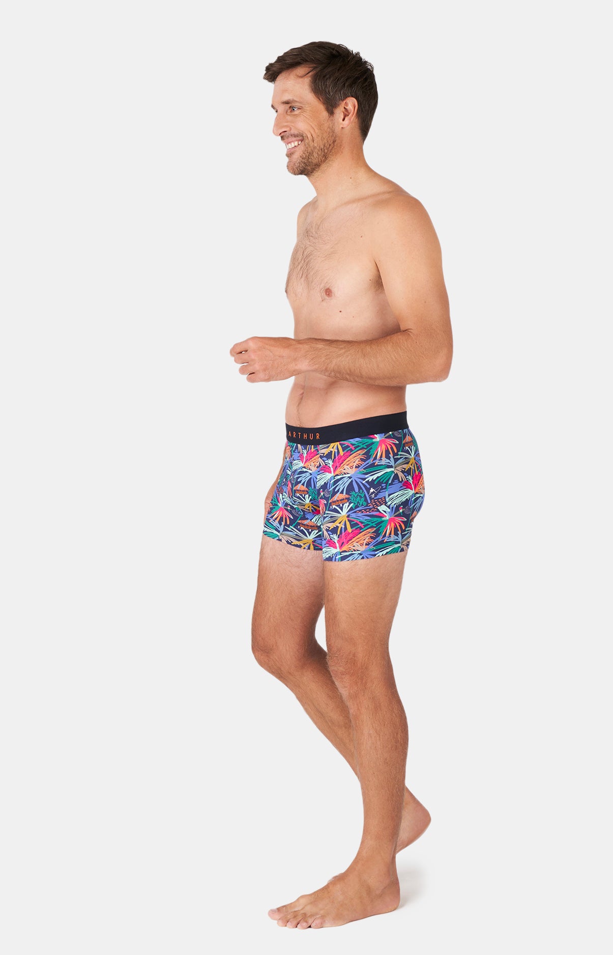 arthur-bob-boxer-tropical-boxer-homme-multicolore-coton-bio image 4