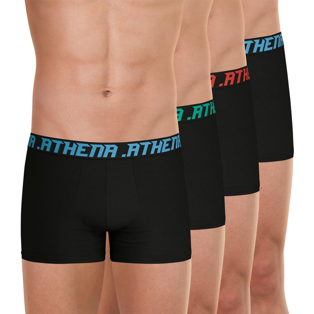 athena-my-petit-prix-lot-4-boxers-homme-coton-stretch-gris-bleu image 6
