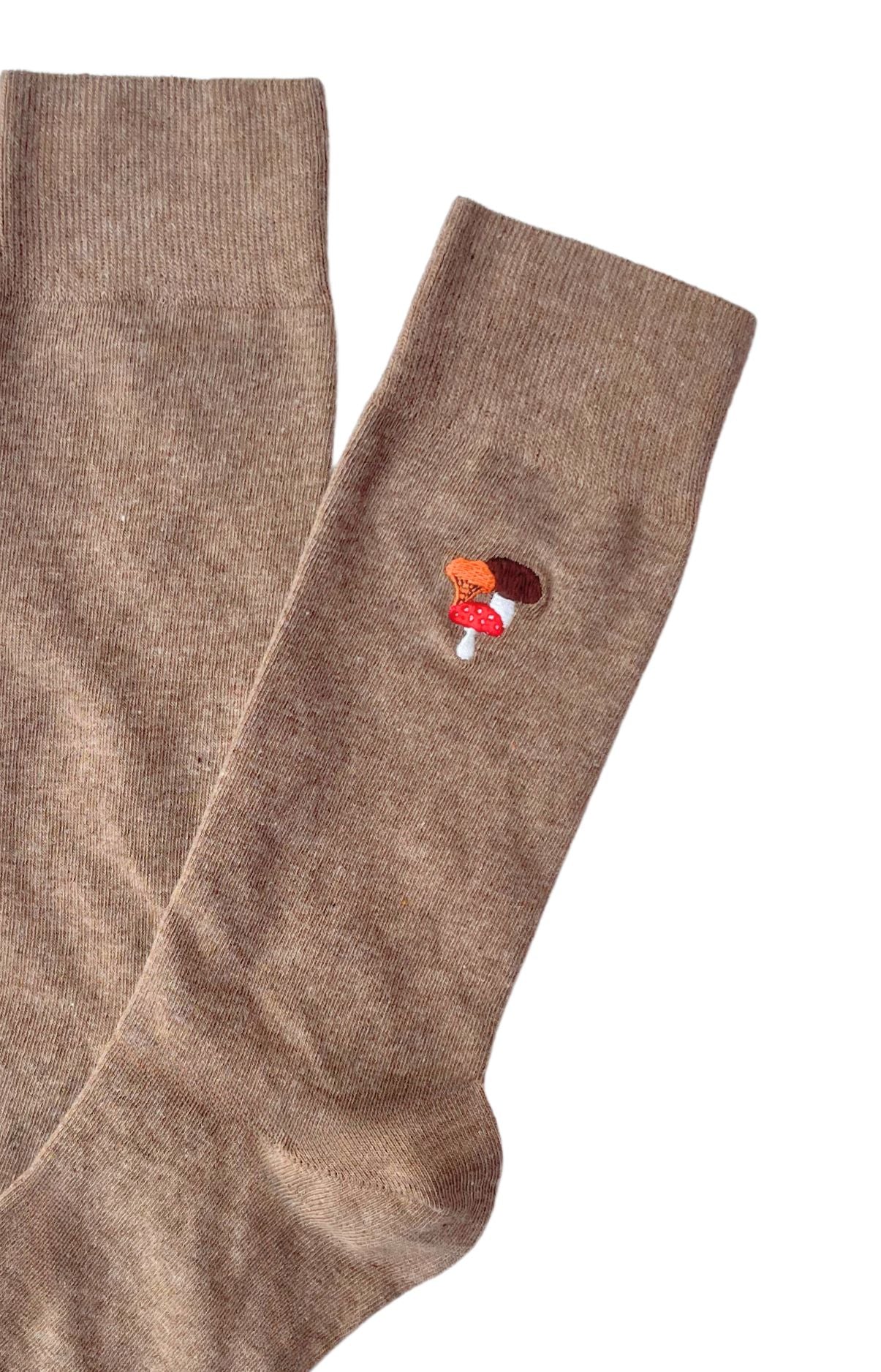 arthur-bob-mushroom-chaussettes-beige-brod-es image 2