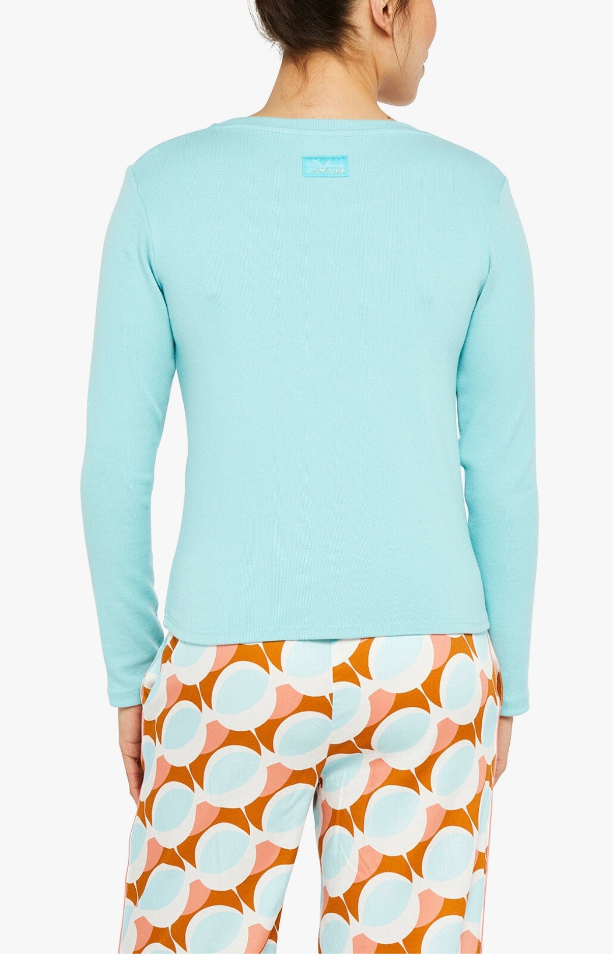 arthur-bob-tee-shirt-lagon-manches-longues-femme-coton-modal image 2